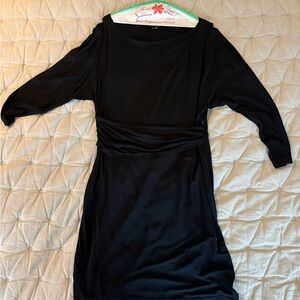 Theory Elegant Black Long Sleeve Dress